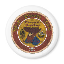 The Red Pirate Inn Fridge Magnets