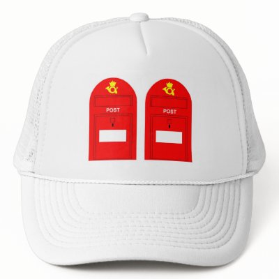 The Red Postbox Trucker Hats by lonvig