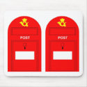 The Red Postbox mousepads by lonvig The Red Postbox mousepads