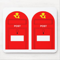 The Red Postbox mousepads by lonvig The Red Postbox mousepads