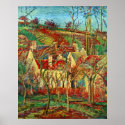 The red roofs by Camille Pissarro posters