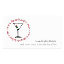 The Red Shaker cards business cards