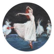 The Red Shoes Round Sticker