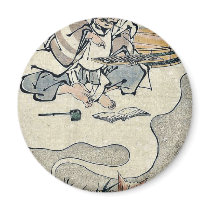 The red snappers dream by Utagawa,Toyohiro Fridge Magnets