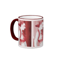 The Red Stripe Mug by jaeda_dewalt_art The Red Stripe Mug