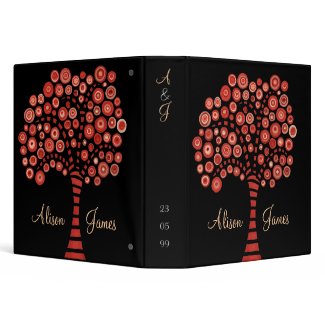 The Red Tree Wedding Couple Name Binder binder