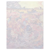 The Red Vines By Vincent Van Gogh Customized Letterhead