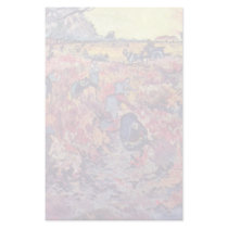 The Red Vines By Vincent Van Gogh Personalized Stationery