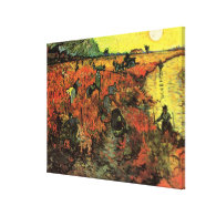 The Red Vineyard by Vincent van Gogh. Gallery Wrap Canvas