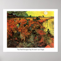 The Red Vineyard by Vincent van Gogh. Posters