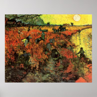 The Red Vineyard by Vincent van Gogh. Posters