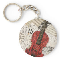 The Red Violin Keychains