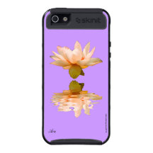 THE REFLECTED PINK FLOATING LOTUS ON LAVENDER POND COVERS FOR iPhone 5
