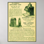 The Reflector Developing Lamp ~ Vintage Ad Poster