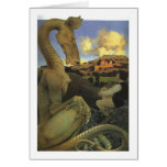 The Reluctant Dragon, Maxfield Parrish Greeting Cards