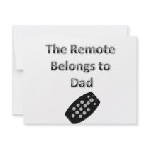 The Remote Belongs To Dad invitations