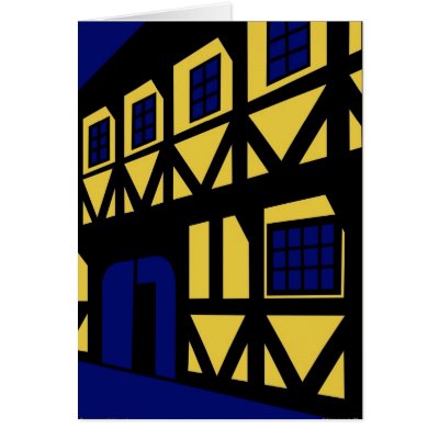 The Renaissance House Greeting Cards by lonvig