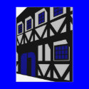 The Renaissance House - grey postcards
