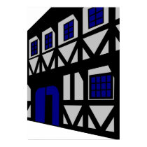 The Renaissance House - grey posters by lonvig The Renaissance House - grey posters