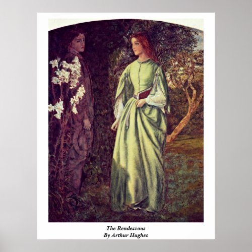 The Rendezvous By Arthur Hughes Poster