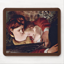 The Rest On The Flight Into Egypt  By Michelangelo Mouse Pad
