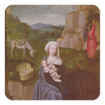 The Rest on the Flight into Egypt Square Sticker