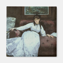 The Rest, portrait of Berthe Morisot Magnets