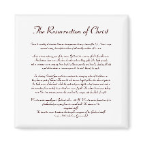 The Resurection of Christ Magnet - Text by saintjohnthebaptist The Resurection of Christ Magnet - Text
