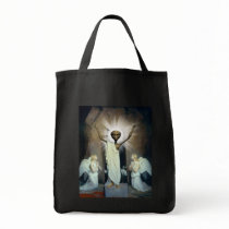 The Resurrection Of Alien Jesus Canvas Bags