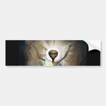 The Resurrection Of Alien Jesus Bumper Stickers