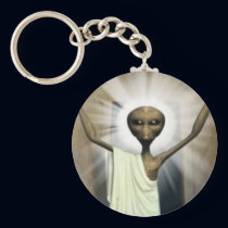 The Resurrection Of Alien Jesus keychains