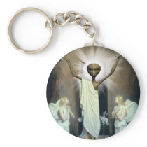 The Resurrection Of Alien Jesus Key Chains