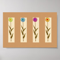 The Retro Flowers posters