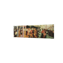 The Return of Ulysses, cassone panel, Sienese Gallery Wrap Canvas