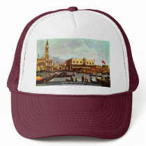The Return Of Venice "Bucentaurus" "" By Canaletto Mesh Hats