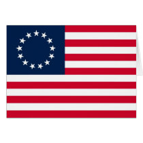 The Revolutionary War Betsy Ross Flag Greeting Card