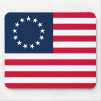 The Revolutionary War Betsy Ross Flag Mouse Pad