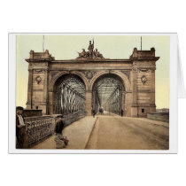 The Rhine Bridge, Mannheim, Baden, Germany rare Ph Cards