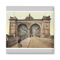 The Rhine Bridge, Mannheim, Baden, Germany rare Ph Refrigerator Magnet