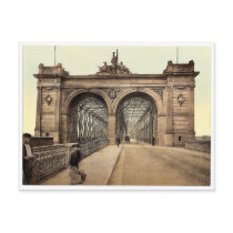 The Rhine Bridge, Mannheim, Baden, Germany rare Ph Post Cards