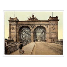The Rhine Bridge, Mannheim, Baden, Germany rare Ph Post Cards