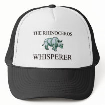 The Rhinoceros Whisperer hats by AnimalShirts The Rhinoceros Whisperer hats