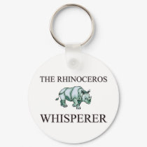 The Rhinoceros Whisperer keychains by AnimalShirts The Rhinoceros Whisperer keychains