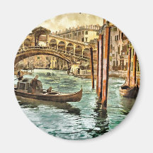 The Rialto Bridge Fridge Magnets
