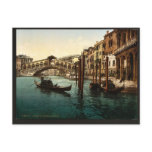 The Rialto Bridge, Venice, Italy classic Photochro Post Cards