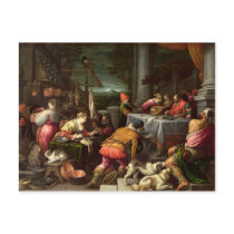 The Rich Man and Lazarus, 1590-95 Postcard