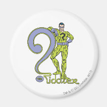 The Riddler & Logo Green Fridge Magnet