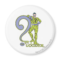 The Riddler & Logo Green Fridge Magnet