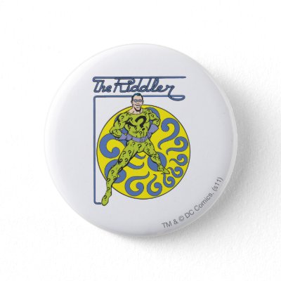 The Riddler & Logo Purple buttons