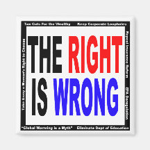 The Right Is Wrong Magnets